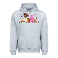 Heather Grey boxer dog with tutu Urban Hoodie - LillyAllenDesigns