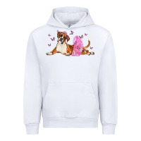 White boxer dog with tutu Urban Hoodie - LillyAllenDesigns