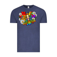 Vintage Denim pride bee with daisy lgbtq Vintage Tee - texasbilliewilder