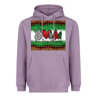 Lavender Peace Love Christmas Trees Heavyweight Hoodie - Jasminsmagicworld