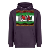 Plum Peace Love Christmas Trees Heavyweight Hoodie - Jasminsmagicworld