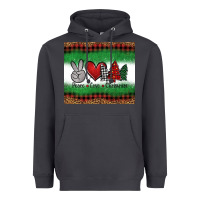 Smoke Peace Love Christmas Trees Heavyweight Hoodie - Jasminsmagicworld