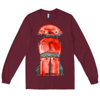 Burgundy red leg guard fa element Long Sleeve Tee - FaDigitalArtStudio