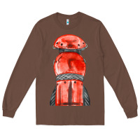 Chestnut red leg guard fa element Long Sleeve Tee - FaDigitalArtStudio