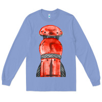 Colony Blue red leg guard fa element Long Sleeve Tee - FaDigitalArtStudio
