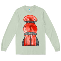 Matcha red leg guard fa element Long Sleeve Tee - FaDigitalArtStudio