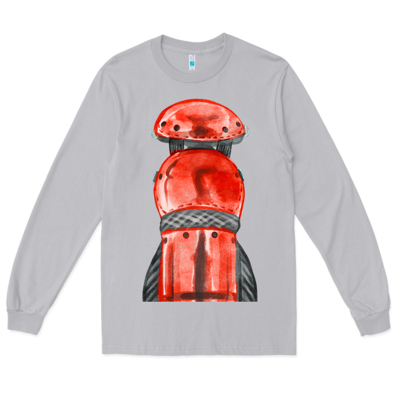 Red Leg Guard Fa Element Long Sleeve Tee by FaDigitalArtStudio | Teevron