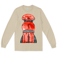 Mushroom red leg guard fa element Long Sleeve Tee - FaDigitalArtStudio