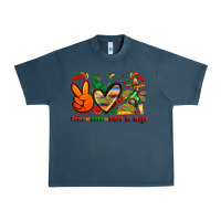 Midnight Navy peace love cinco de mayo Urban Heavy Tee - Zillion Design Studio