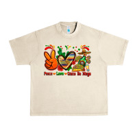 Sandshell peace love cinco de mayo Urban Heavy Tee - Zillion Design Studio