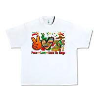 White peace love cinco de mayo Urban Heavy Tee - Zillion Design Studio