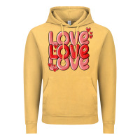 Vintage Mustard love valentines day Vintage Hoodie - MaliasSmallBusiness