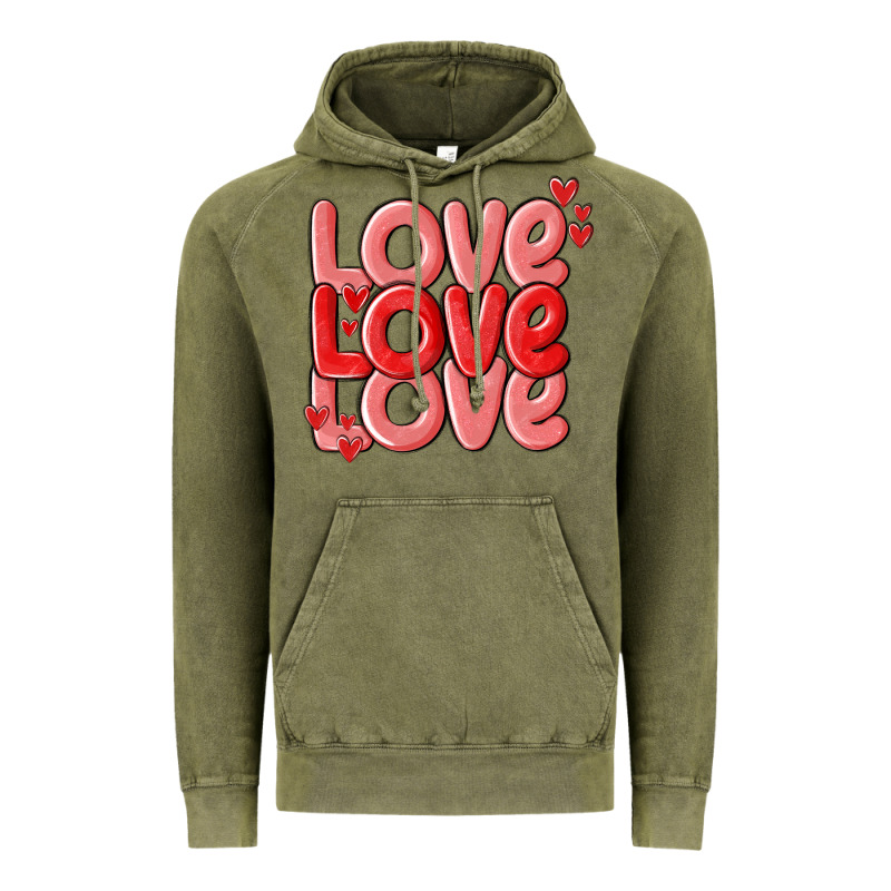 Love Valentines Day Vintage Hoodie by MaliasSmallBusiness | Teevron
