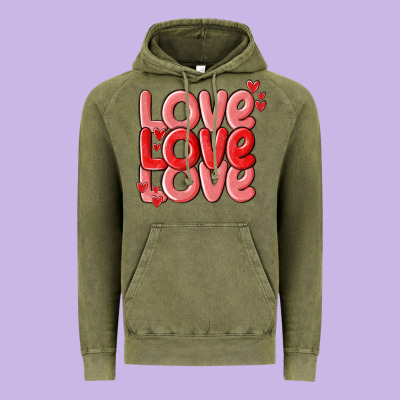 Vintage Hoodie love valentines day