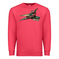 Cardinal Pteranodon Face Premium Sweatshirt - LillyAllenDesigns