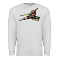 Dove Grey Pteranodon Face Premium Sweatshirt - LillyAllenDesigns