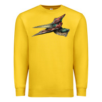 Lemon Pteranodon Face Premium Sweatshirt - LillyAllenDesigns