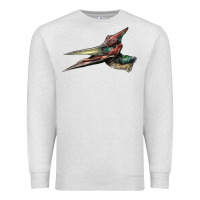 Oatmeal Heather Pteranodon Face Premium Sweatshirt - LillyAllenDesigns