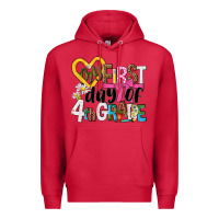Cardinal my first day of 4th grade Premium Hoodie - NancyCooperArtShop