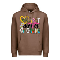 Chestnut my first day of 4th grade Premium Hoodie - NancyCooperArtShop