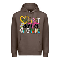 Coffee my first day of 4th grade Premium Hoodie - NancyCooperArtShop