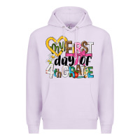Lilac my first day of 4th grade Premium Hoodie - NancyCooperArtShop