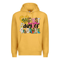 Mustard my first day of 4th grade Premium Hoodie - NancyCooperArtShop