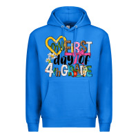 True Royal my first day of 4th grade Premium Hoodie - NancyCooperArtShop