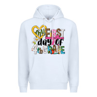White my first day of 4th grade Premium Hoodie - NancyCooperArtShop
