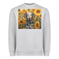 Heather Grey dalmatian Heavyweight Sweatshirt - Unal Design
