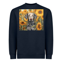 Navy dalmatian Heavyweight Sweatshirt - Unal Design