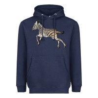 Navy Baby Zebra Heavyweight Hoodie - LillyAllenDesigns