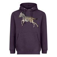 Plum Baby Zebra Heavyweight Hoodie - LillyAllenDesigns