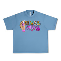 Pebble Blue nail boss Urban Heavy Tee - BarkalooDesign