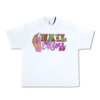 White nail boss Urban Heavy Tee - BarkalooDesign