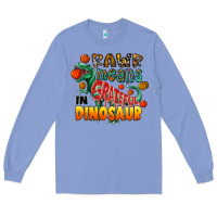 Colony Blue rawr means grateful in dinosaur Long Sleeve Tee - CowhideDigitalArt
