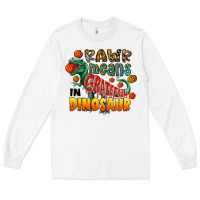 White rawr means grateful in dinosaur Long Sleeve Tee - CowhideDigitalArt