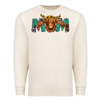 Sandshell highland cow mom Premium Sweatshirt - Jasminsmagicworld