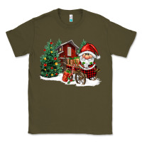 Army Green christmas gnomes barnyard Classic Tee - FaDigitalArtStudio