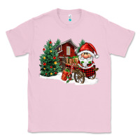 Bubblegum Pink christmas gnomes barnyard Classic Tee - FaDigitalArtStudio
