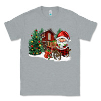 Heather Grey christmas gnomes barnyard Classic Tee - FaDigitalArtStudio