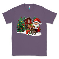 Lavender christmas gnomes barnyard Classic Tee - FaDigitalArtStudio