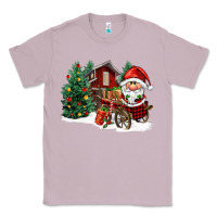 Lilac christmas gnomes barnyard Classic Tee - FaDigitalArtStudio