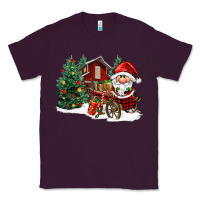Plum christmas gnomes barnyard Classic Tee - FaDigitalArtStudio