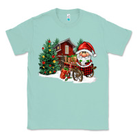 Seafoam christmas gnomes barnyard Classic Tee - FaDigitalArtStudio