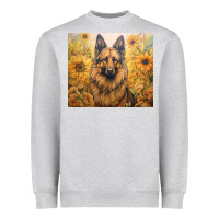 Heather Grey german shepherd Heavyweight Sweatshirt - Unal Design