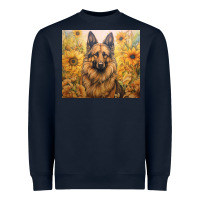 Navy german shepherd Heavyweight Sweatshirt - Unal Design