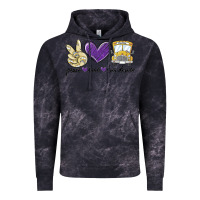 Cloud Black peace love bus driver Vintage Hoodie - MaliasSmallBusiness