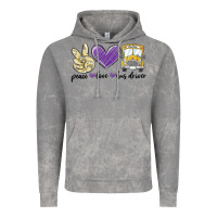 Cloud Rock peace love bus driver Vintage Hoodie - MaliasSmallBusiness