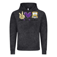 Vintage Black peace love bus driver Vintage Hoodie - MaliasSmallBusiness